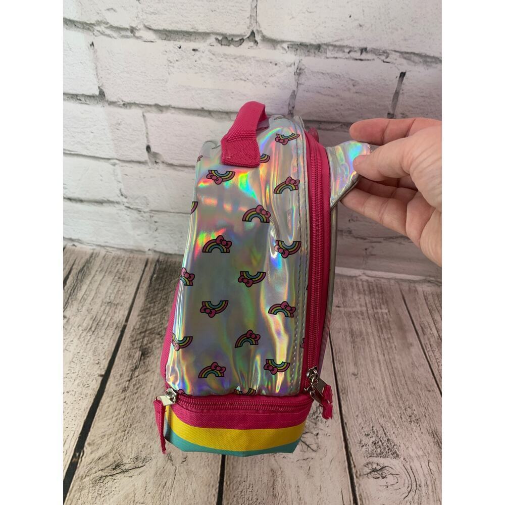 HELLO KITTY Girl’s Rainbow Connection Dual Compartment Lunch Bag - Picture 2 of 8